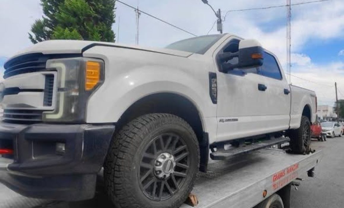 Aseguran narcotroca blindada de Guillermo Escalante en Metepec