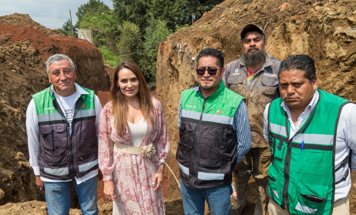 Atiende Tianguistenco obra pluvial en Santiago Tilapa tras 40 años