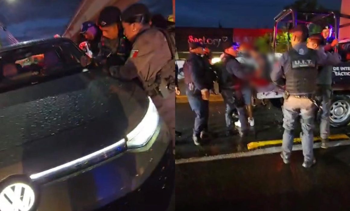 Atoran en Ecatepec a presuntos robacarros perseguidos desde Tecámac