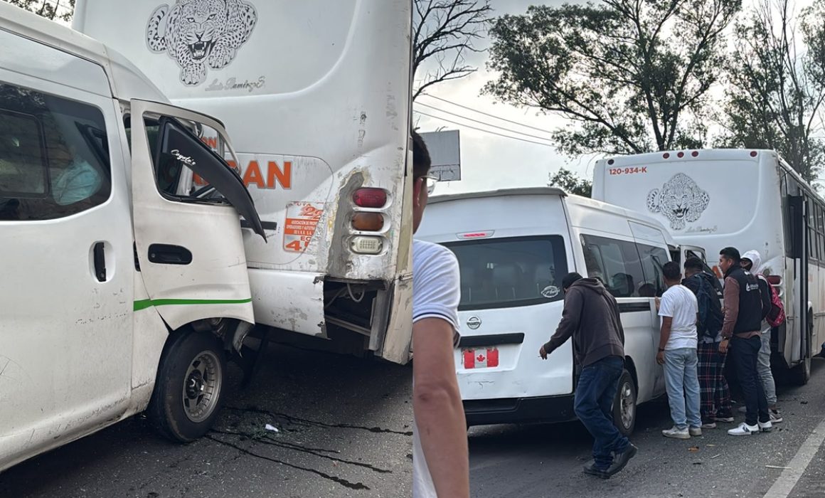 Chocan 3 unidades y dejan varios heridos en Nicolás Romero
