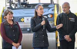 Concluyen Sheinbaum y Delfina Gómez rehabilitación de la México-Pirámides