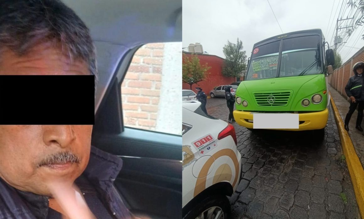 Conduce ebrio chofer de transporte público; fue detenido en Toluca