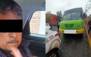 Conduce ebrio chofer de transporte público; fue detenido en Toluca