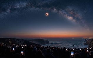 Culmina histórico eclipse solar que oscureció a España durante 7 minutos