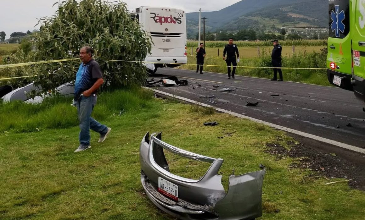 Deja choque frontal 2 muertos en carretera Atlacomulco–Villa del Carbón