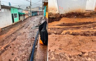 Denuncian calle intransitable convertida en lodazal en Valle de Bravo