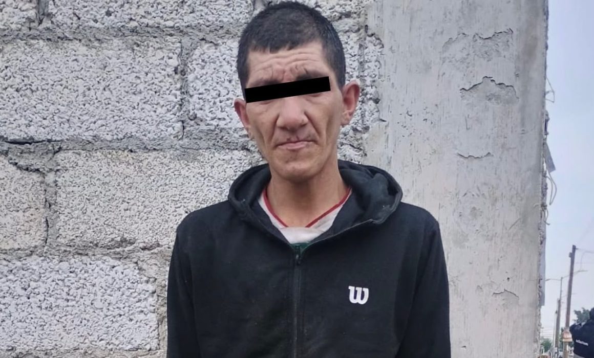 Detienen a sujeto por robo de cable telefónico en Xalostoc.