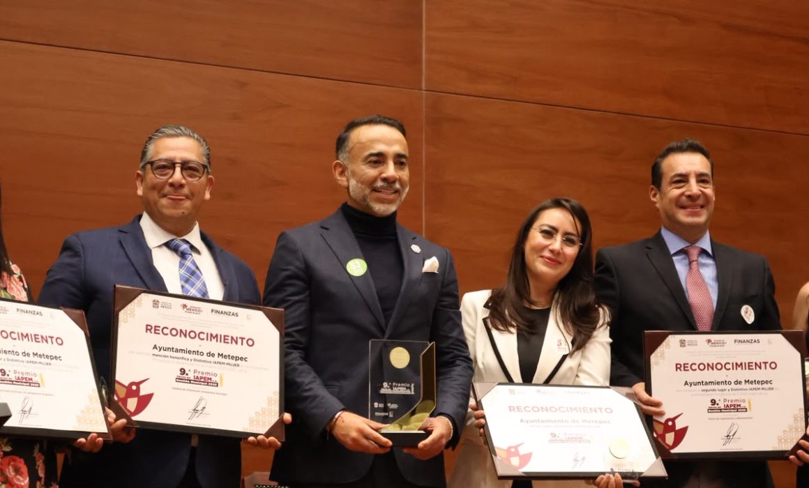 Es Metepec el municipio más premiado por IAPEM en buenas prácticas