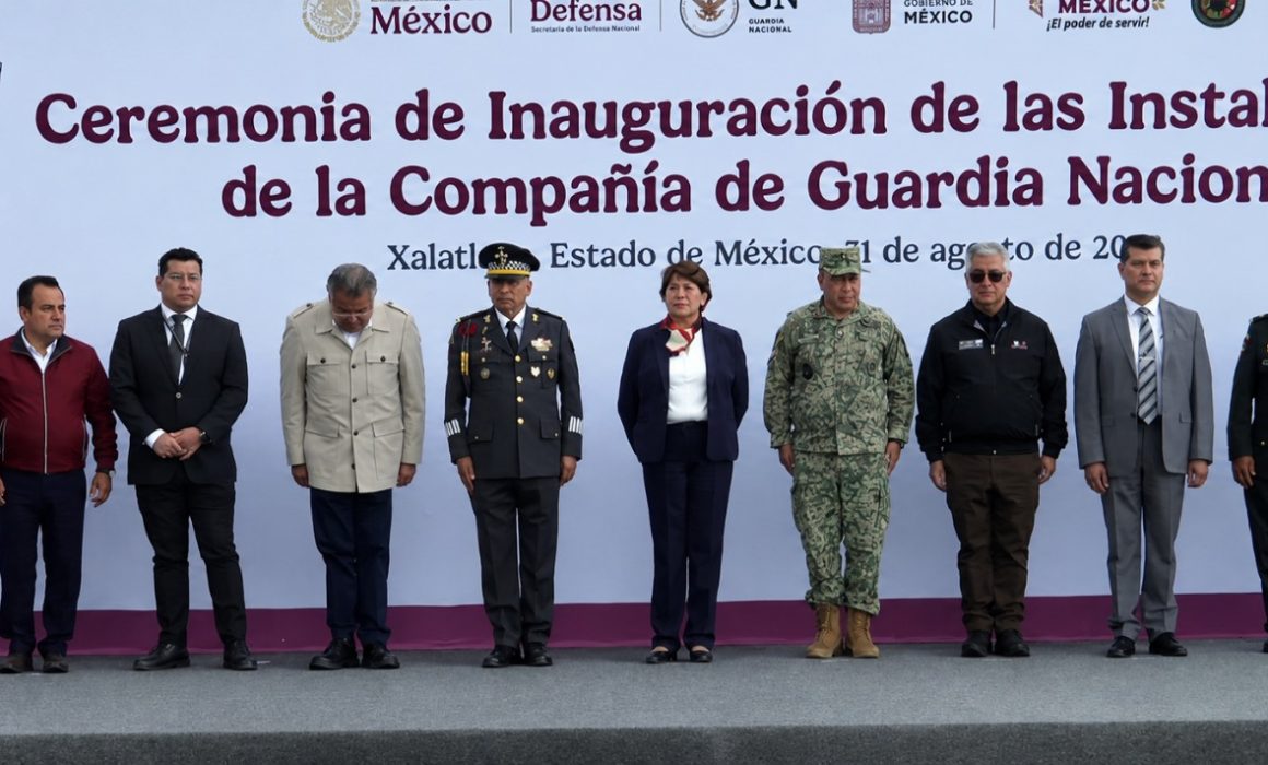 Estrena Delfina Gómez base de la Guardia Nacional en Xalatlaco 1