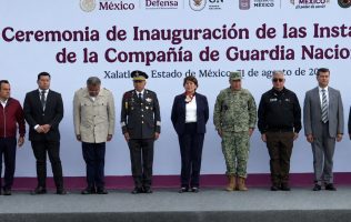 Estrena Delfina Gómez base de la Guardia Nacional en Xalatlaco 1