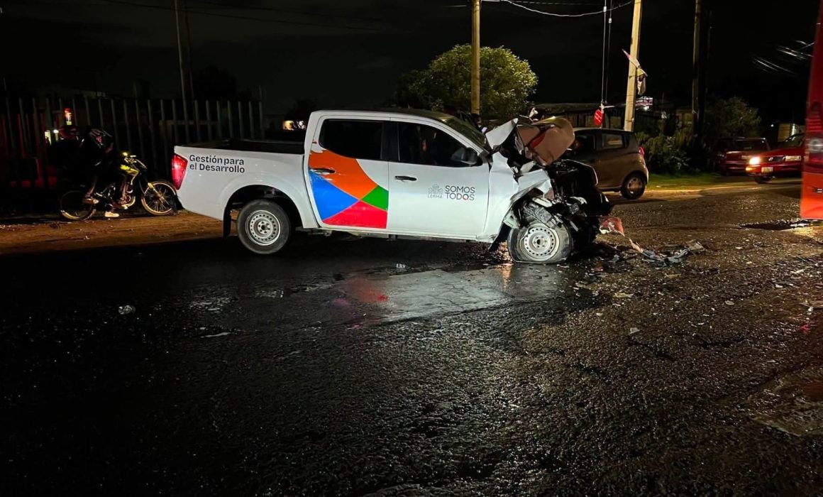 Identifican a funcionario de Lerma que chocó en vehículo oficial