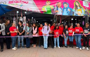 Inaugura Ivette Topete 'Expo Regreso a Clases' en Amecameca