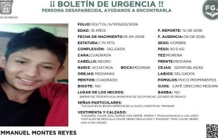 Intensifican búsqueda de joven desaparecido en Ocoyoacac