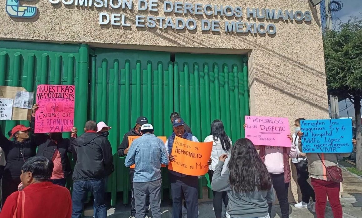 Llevan 2 semanas sin hemodiálisis en IMSS de Toluca