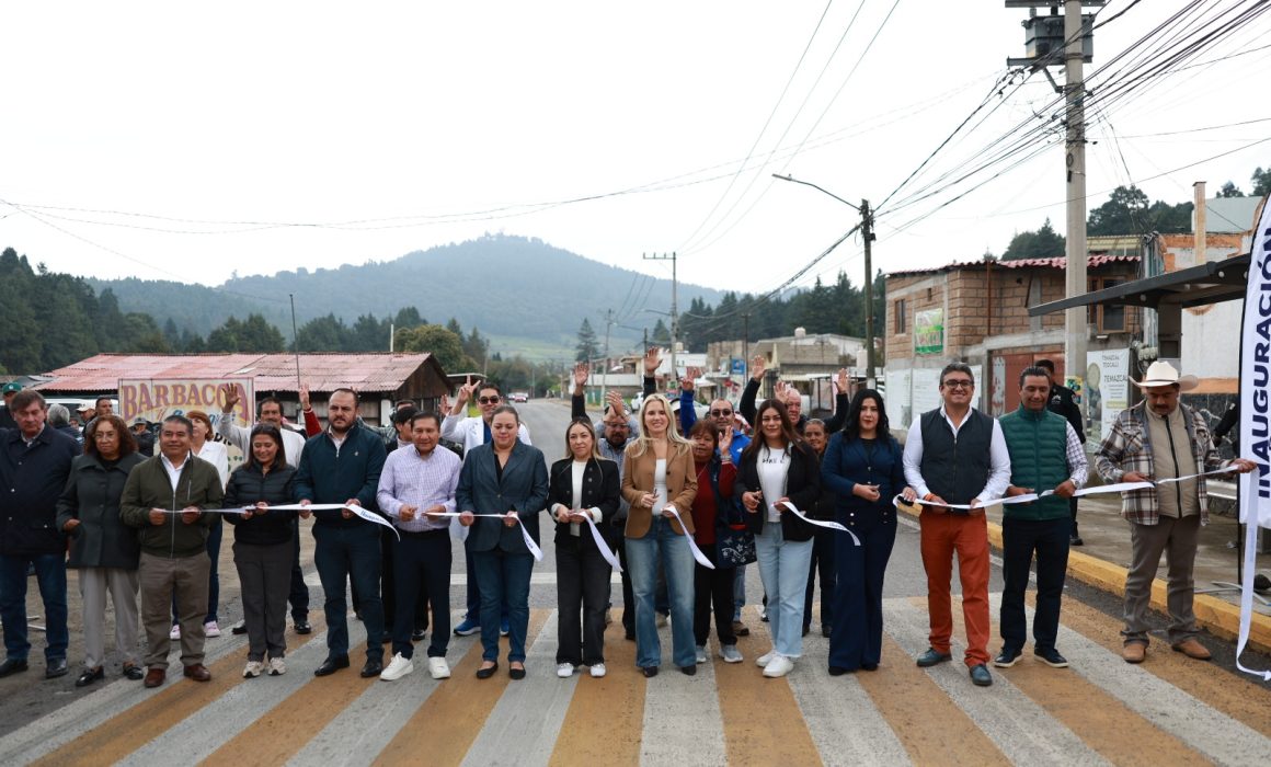Moderniza Huixquilucan otro tramo de la carretera hacia La Marquesa