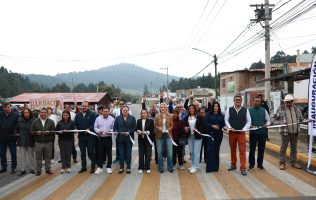 Moderniza Huixquilucan otro tramo de la carretera hacia La Marquesa