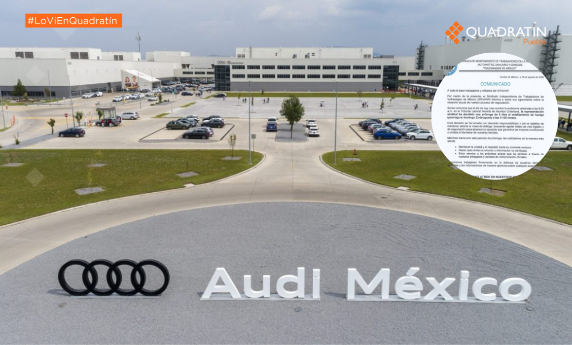 Prorrogan el emplazamiento a huelga en Volkswagen de Mexico