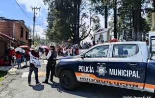 Protege Huixquilucan a peregrinos con operativo rumbo a Los Remedios