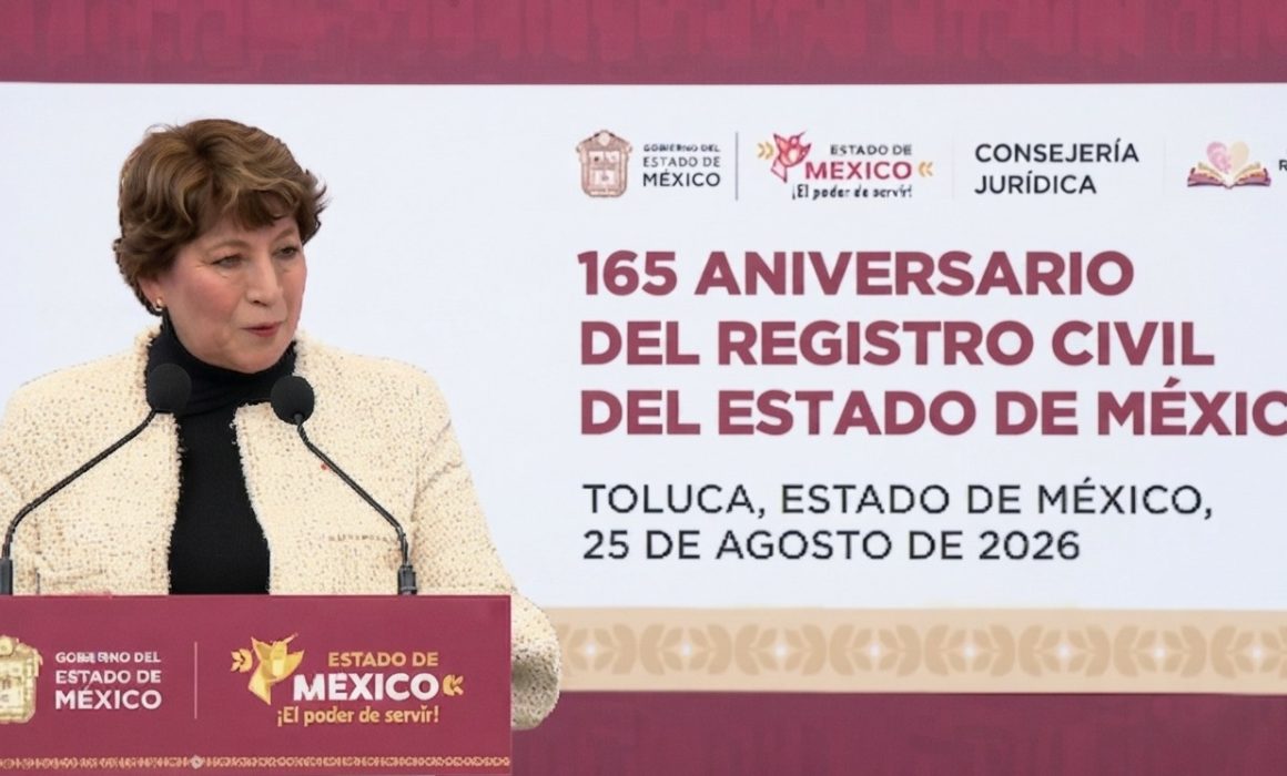 Reconoce Delfina Gómez labor histórica del Registro Civil del Edomex