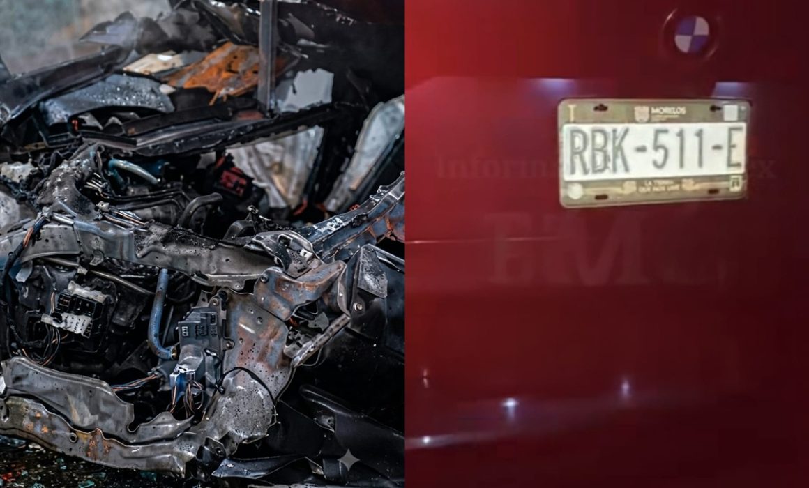 Registran fuerte accidente en la México-Toluca; se estrella un BMW