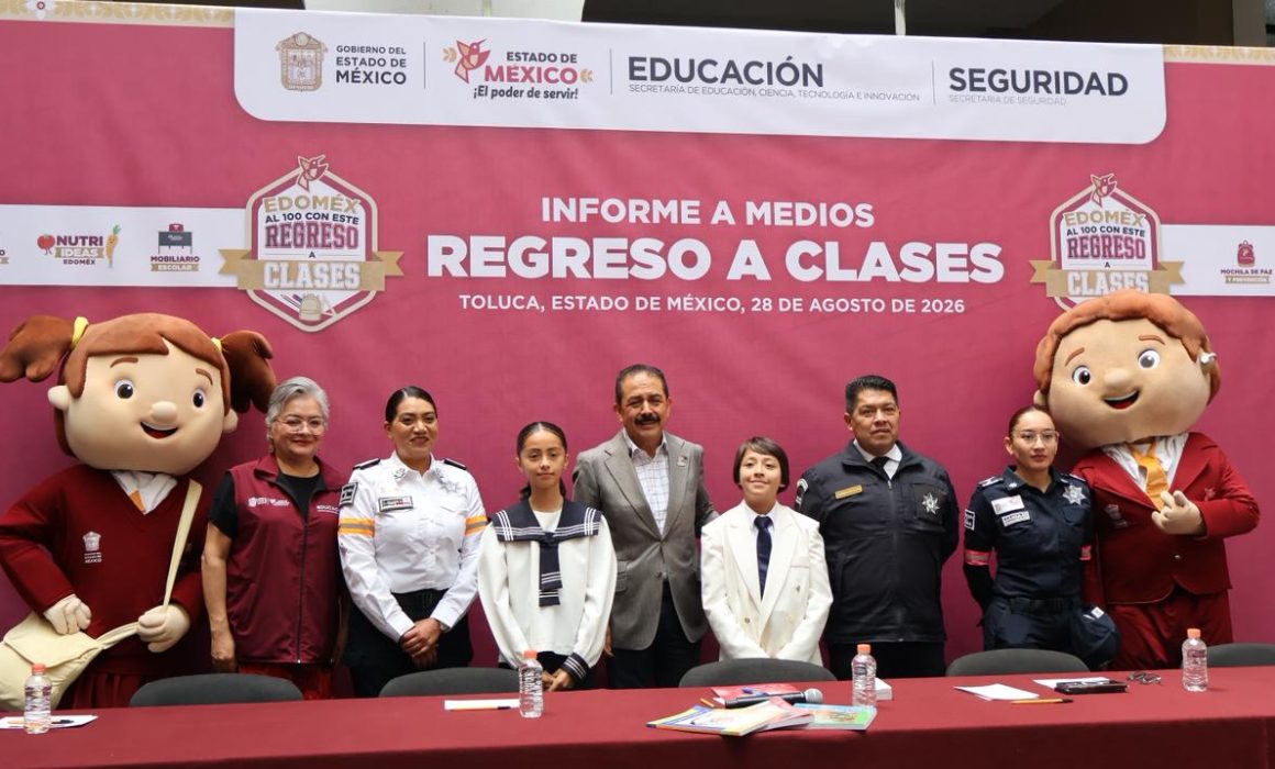 Se alista el Edomex para el regreso de más de 4.2 millones de alumnos