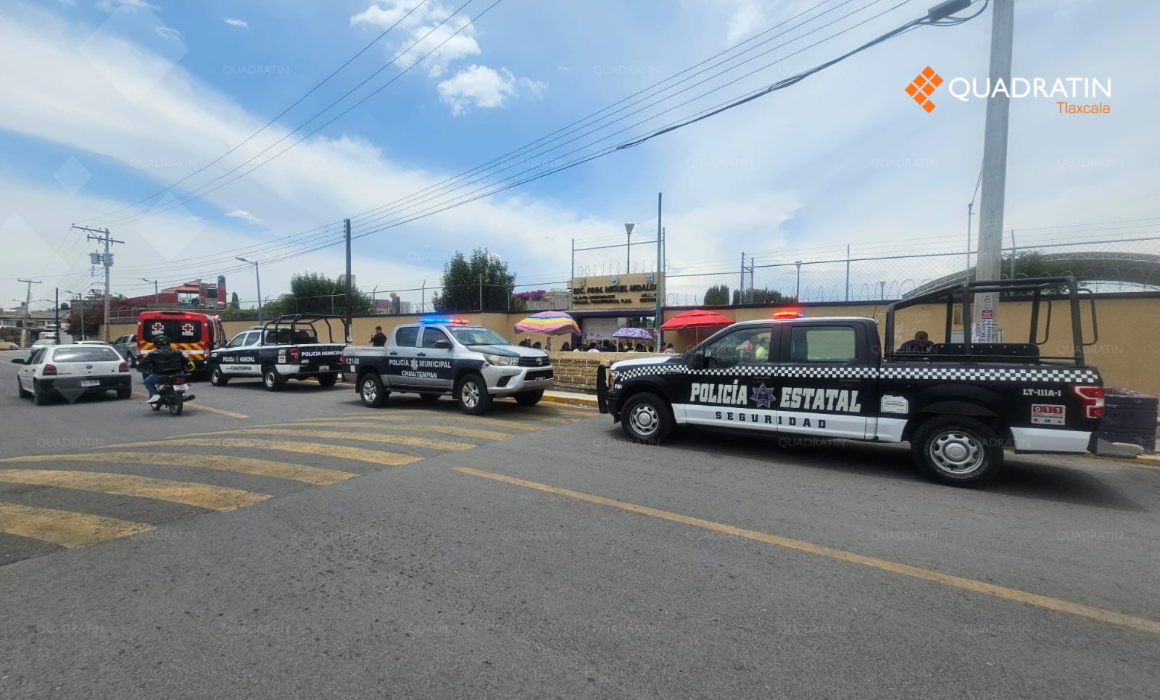 Sujetos armados asaltan primaria en Chiautempan; roban $60 mil