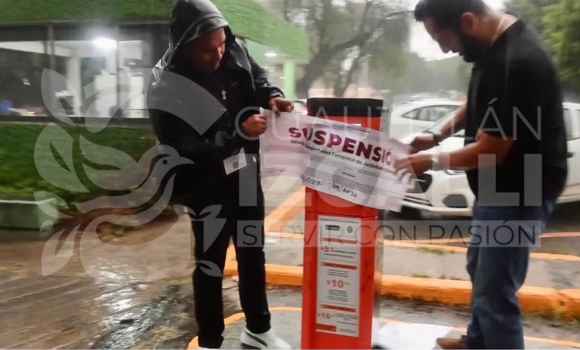 Suspenden operaciones de estacionamiento en Arcos del Alba