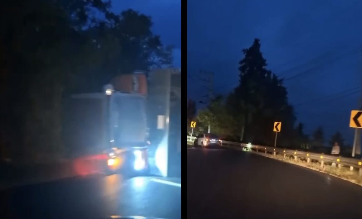 Vuelca tráiler en curva de San Martín y complica paso hacia Toluca