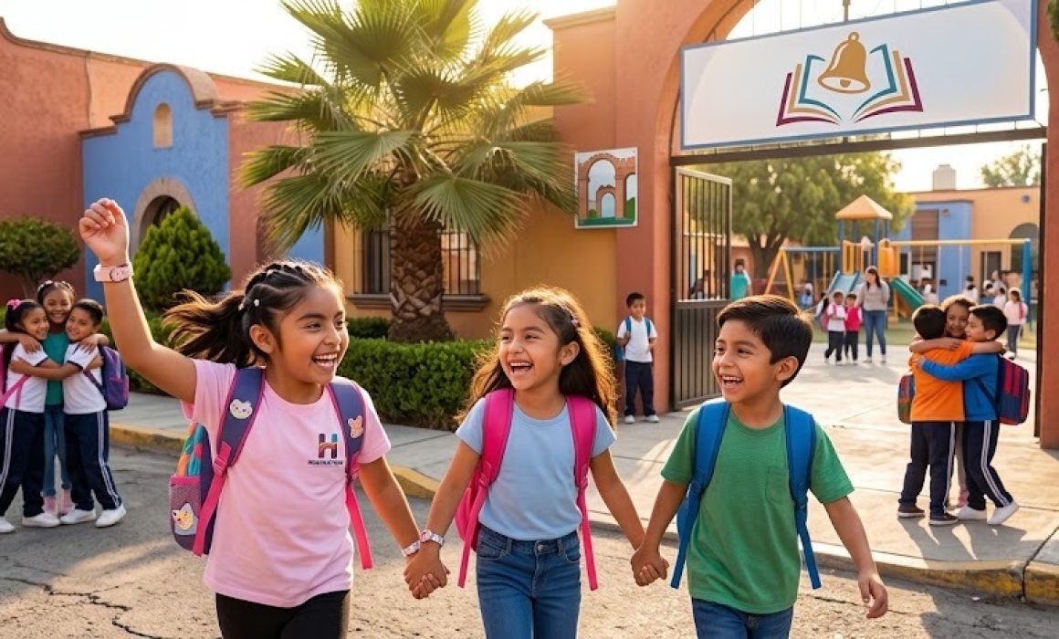 Vuelve a clases en Huehuetoca con alegría para reencontrarse con amigos