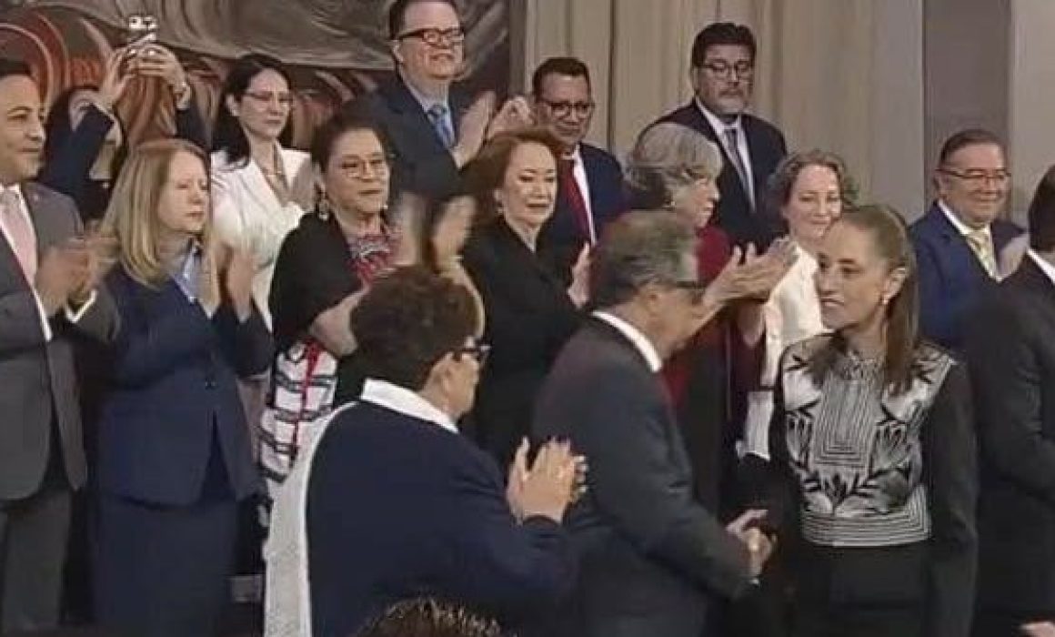 Acompaña Higinio Martínez a la Presidenta en informe del Poder Judicial