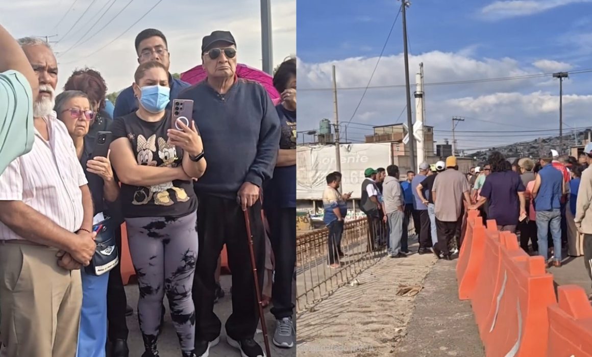 Anuncian vecinos movilización por obras detenidas en puente San Lorenzo