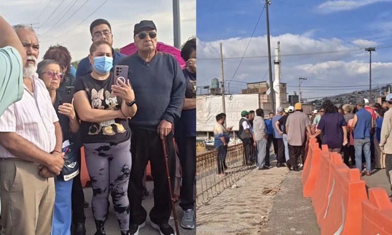 Anuncian vecinos movilización por obras detenidas en puente San Lorenzo