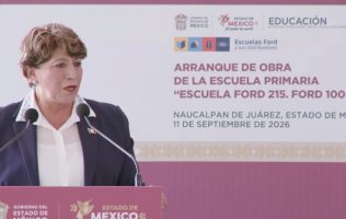 Arranca Delfina Gómez y Ford edificación de nuevo plantel en Naucalpan