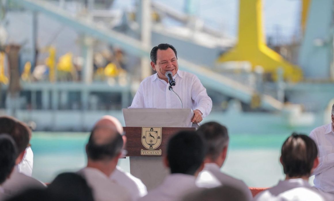 Avanza ampliación del Puerto de Progreso con nueva licitación y plataforma en construcción