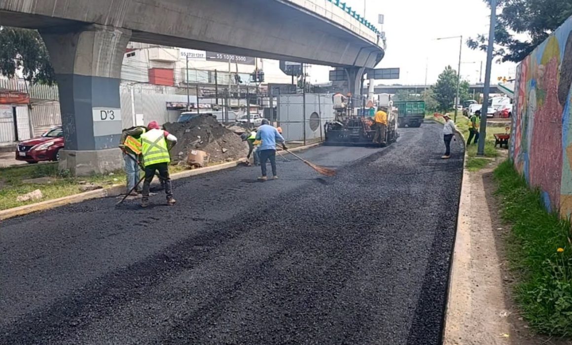 Avanzan trabajos de 7.2 km de rehabilitación en av. 1 de mayo Naucalpan