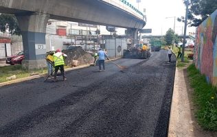 Avanzan trabajos de 7.2 km de rehabilitación en av. 1 de mayo Naucalpan