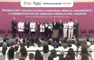 Basifica y promueve Delfina Gómez a 310 trabajadores del ISSEMYM