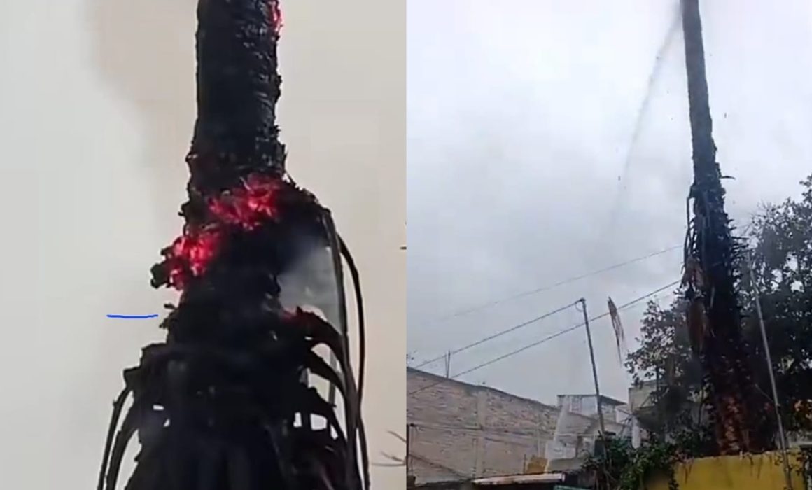 Causa rayo incendio en Chimalhuacán; vecinos previenen tragedia