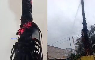 Causa rayo incendio en Chimalhuacán; vecinos previenen tragedia