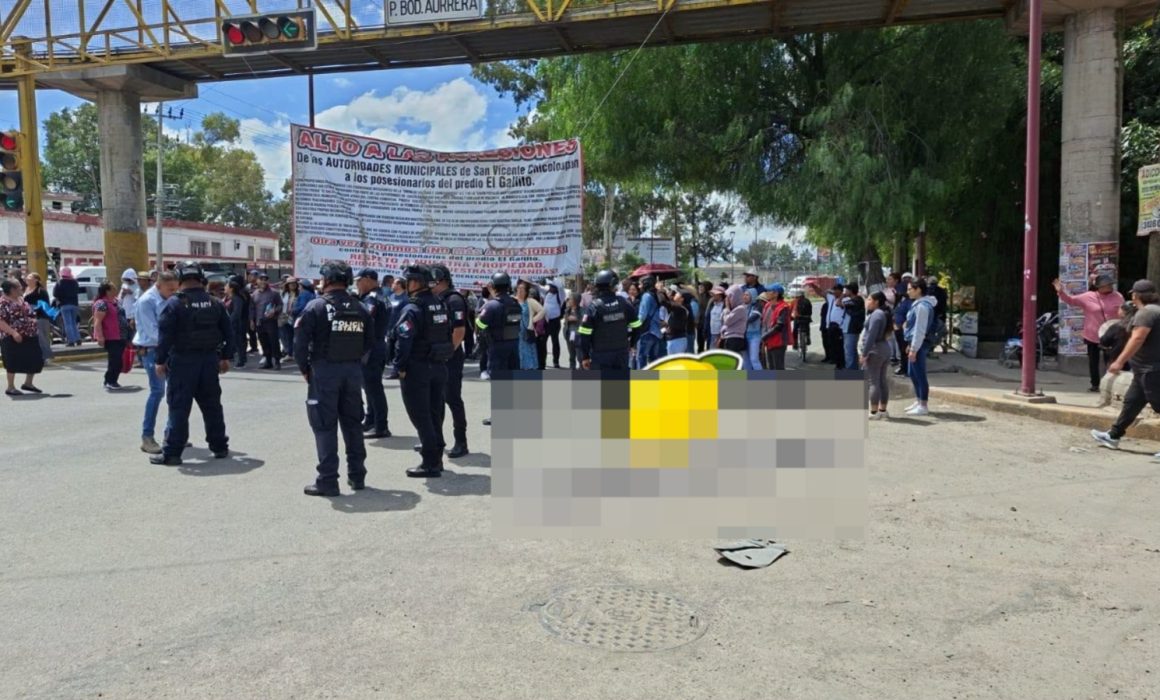 Denuncian ejidatarios represión de autoridades; cierran la Méx-Texcoco