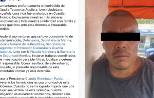 Detienen al presunto feminicida de la estudiante española en Cuautla