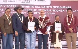 Entrega SeCampo Edomex 14.3 mdp para fortalecer producción de maíz