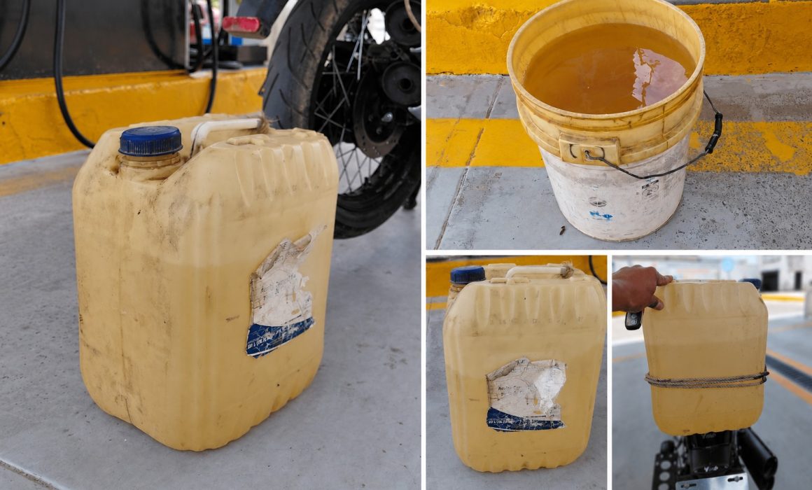 Exhiben que en Almoloya de Alquisiras dan litros incompletos de gasolina