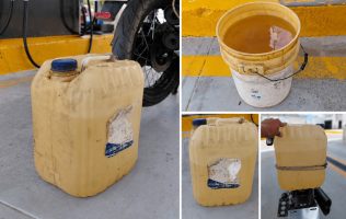 Exhiben que en Almoloya de Alquisiras dan litros incompletos de gasolina