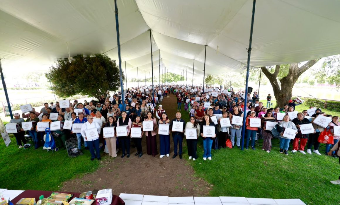 Inicia Chimalhuacán tercera entrega de canastas alimentarias
