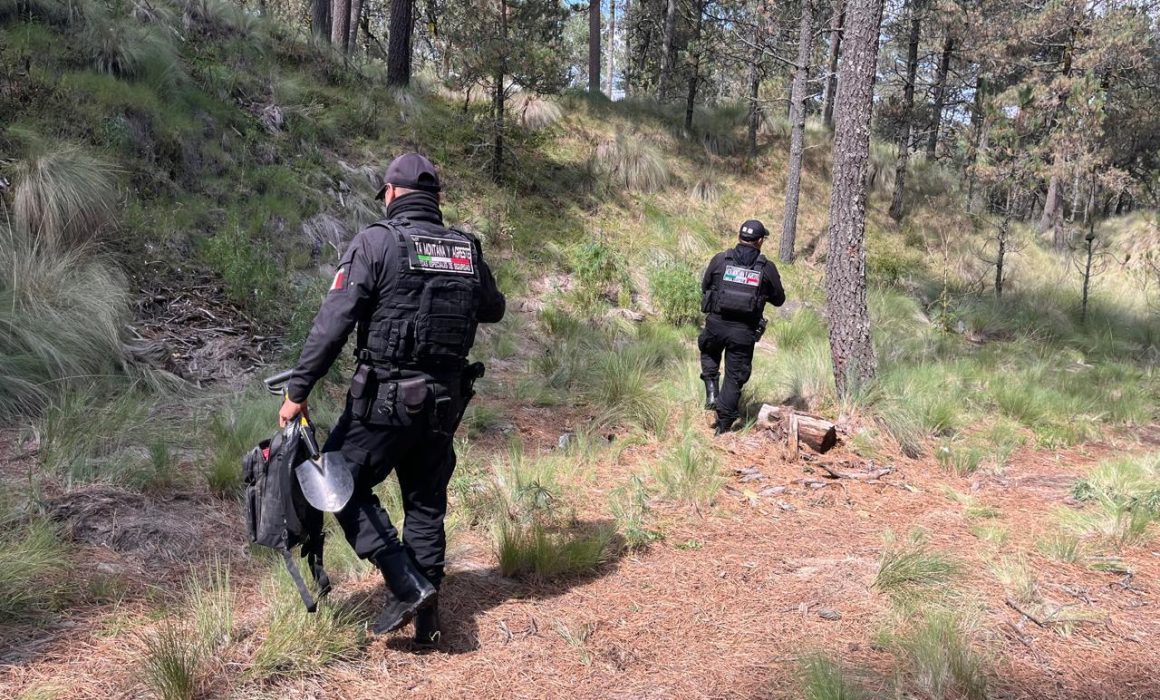 Localizan restos óseos en zona boscosa de Amecameca