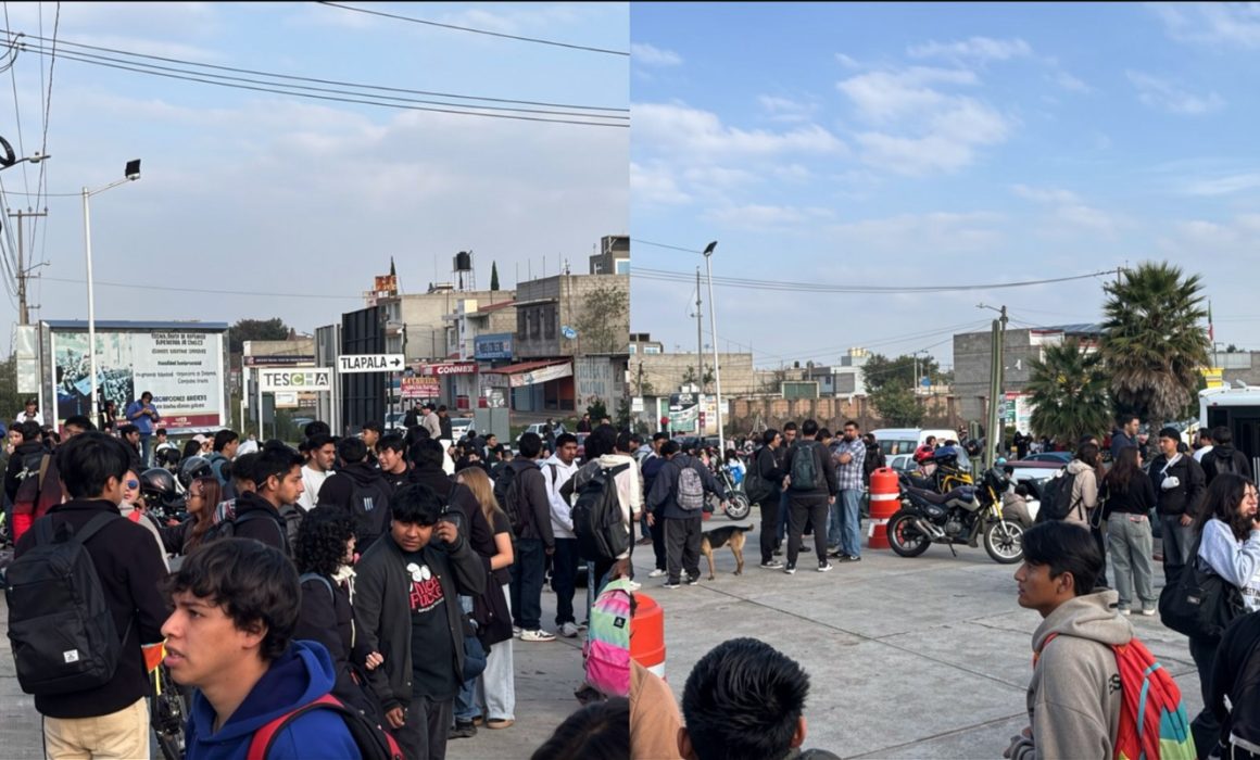 Mantienen paro alumnos del Tecnológico de Chalco por inseguridad