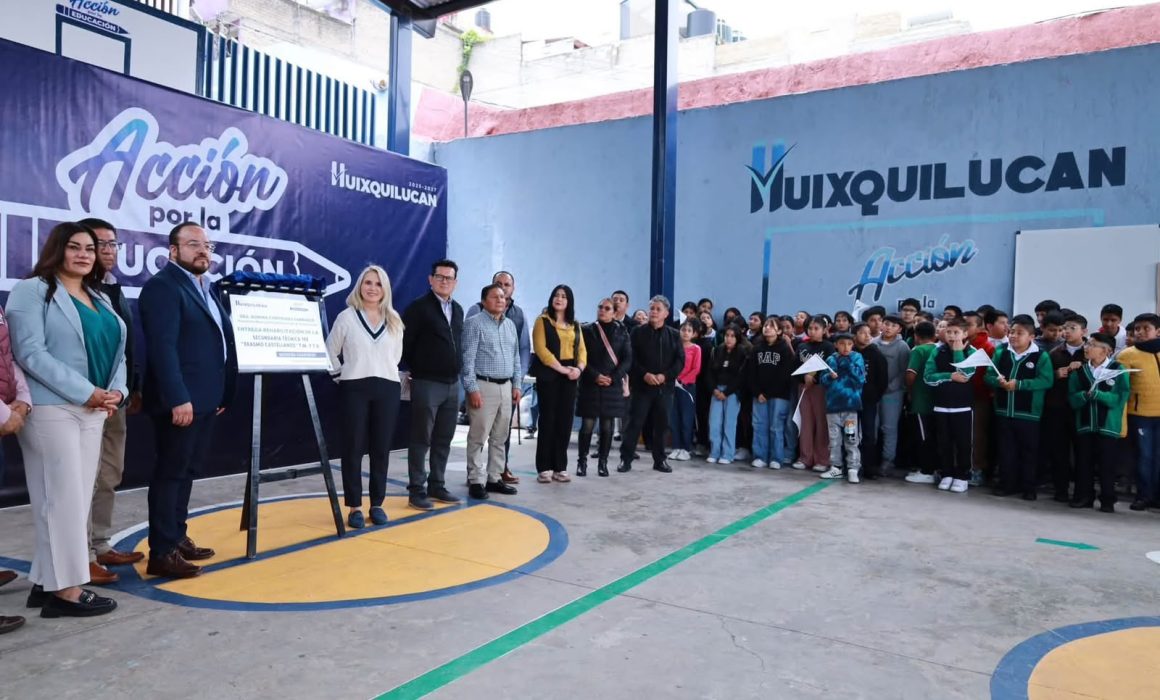 Mejora Huixquilucan planteles públicos con Acción por la Educación