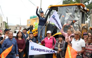 Moderniza Huixquilucan más de 6 mil metros cuadrados de vialidad
