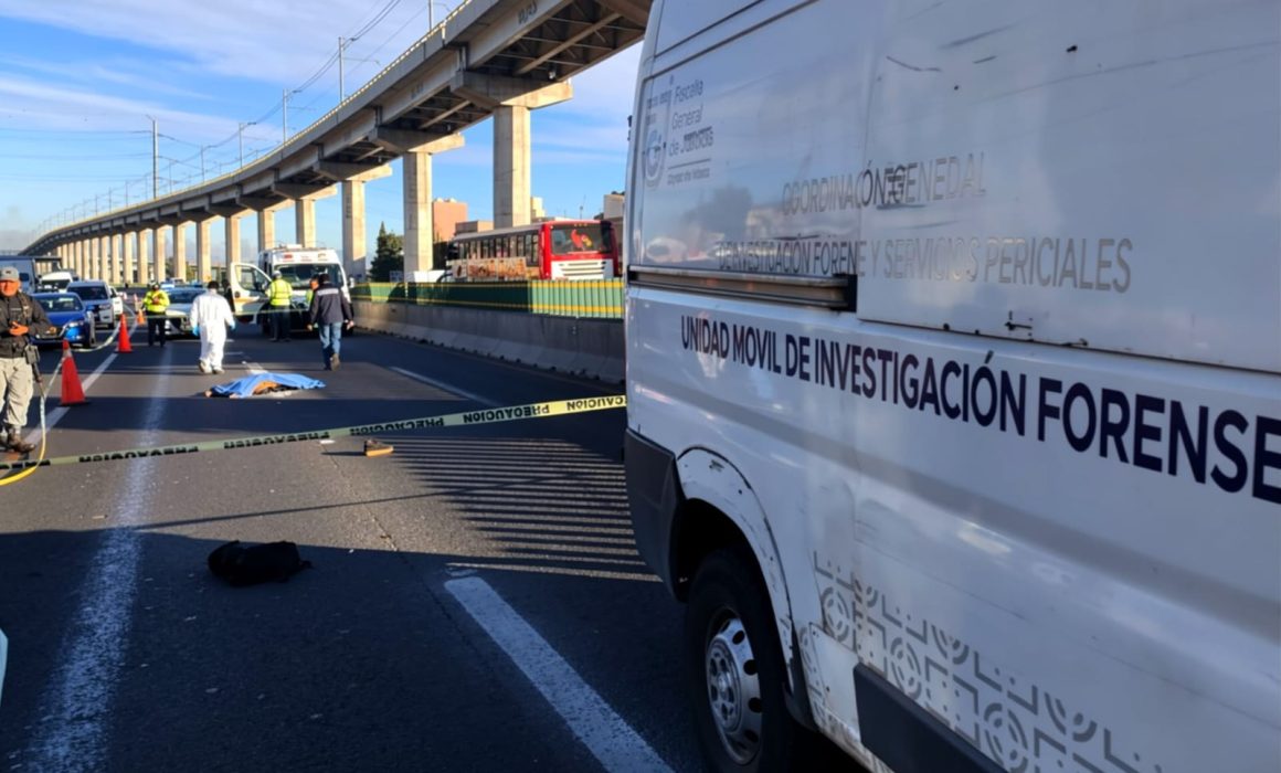 Muere hombre atropellado en la autopista México-Puebla